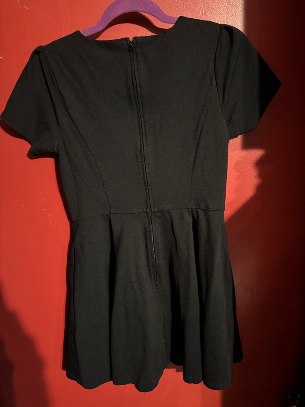 Black Woman’s Dress with Red Moth Graphic - Picture 2 of 2